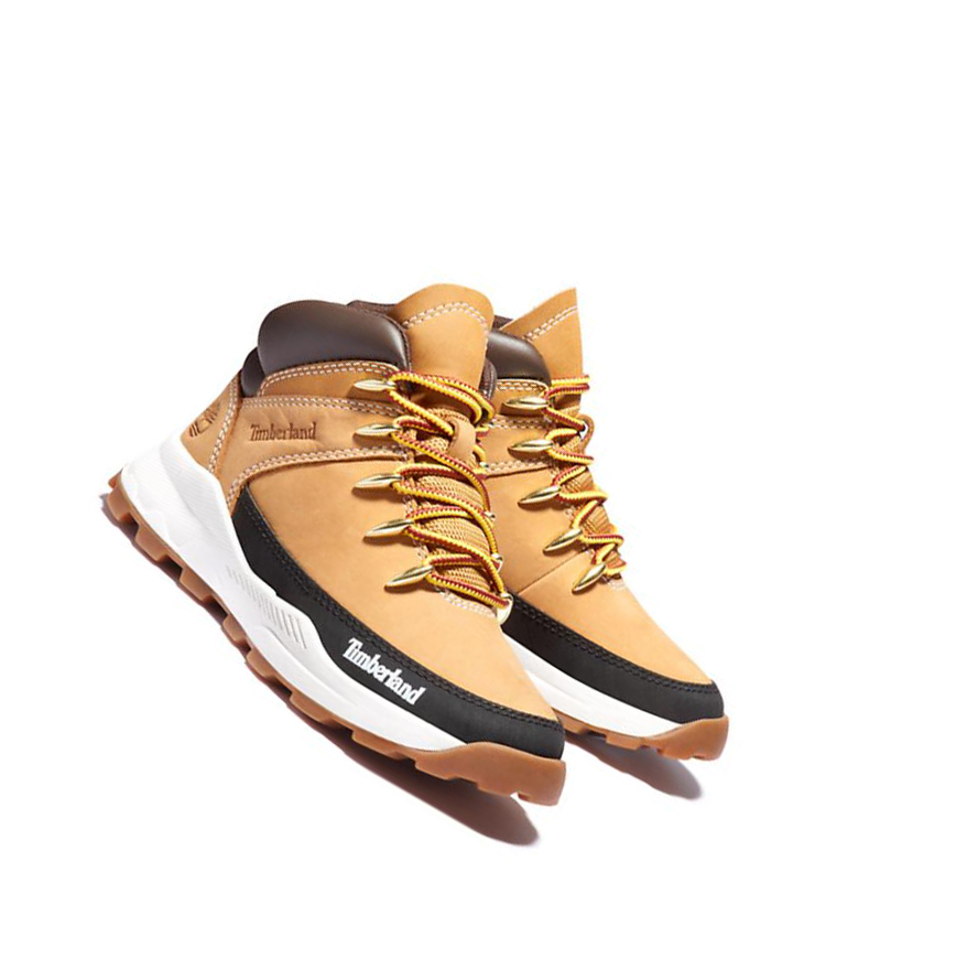 Zapatillas Timberland Brooklyn High Top Niños Amarillo | ES-GPWNV15