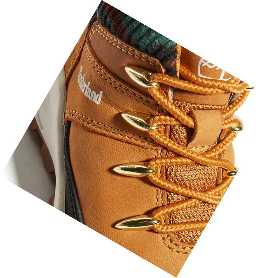 Zapatillas Timberland Brooklyn High Top Niños Amarillo | ES-JFZAU75