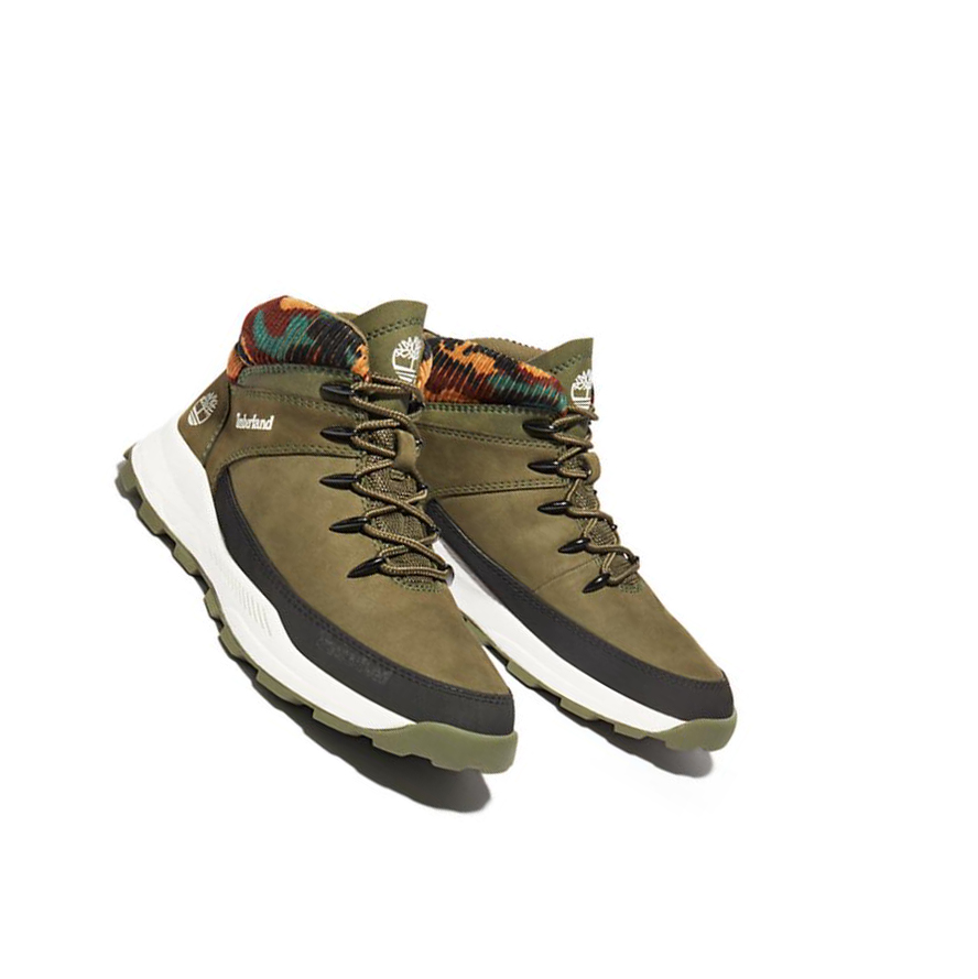 Zapatillas Timberland Brooklyn High Top Niños Verde Oscuro | ES-QMWXY68