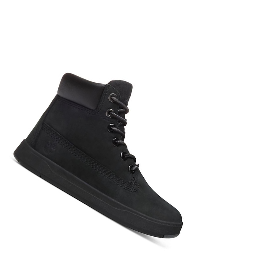 Zapatillas Timberland Davis Square Side-zip Niños Negras | ES-DCQWS57