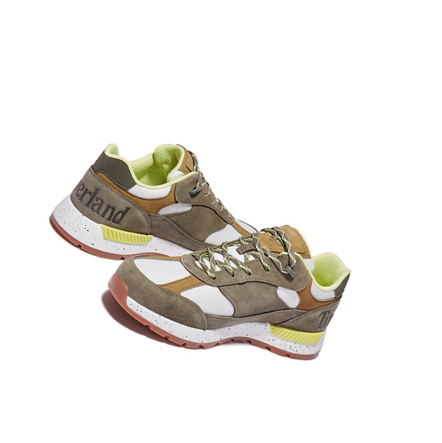 Zapatillas Timberland Field Trekker Cuero/Fabric Hombre Verde Oscuro | ES-PFQKL71