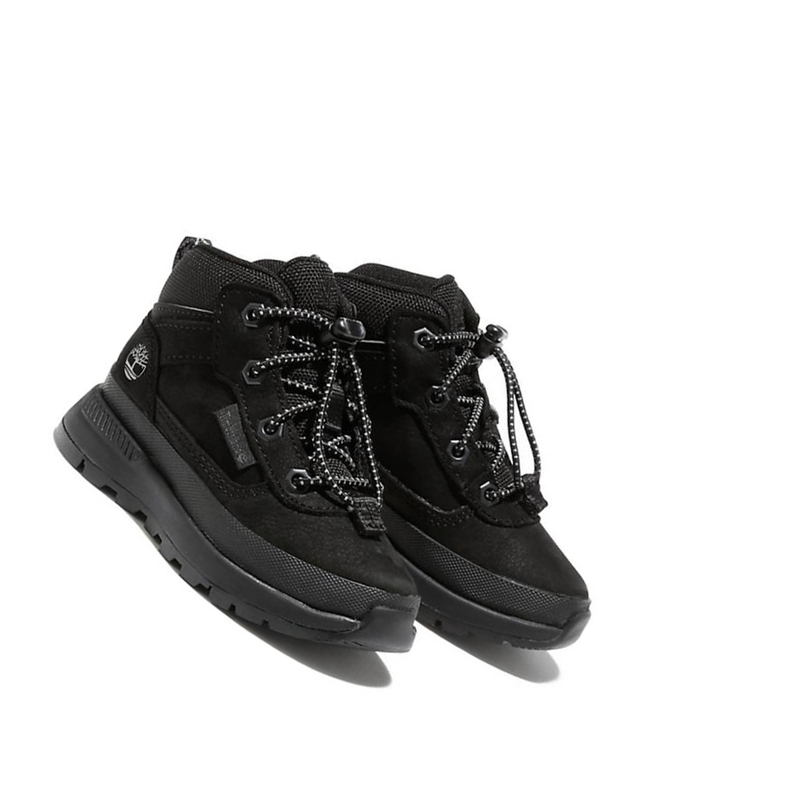 Zapatillas Timberland Field Trekker Hiker Niños Negras | ES-QOFDR41