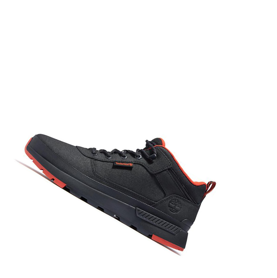 Zapatillas Timberland Field Trekker Hombre Negras Rojas | ES-FCQAN01