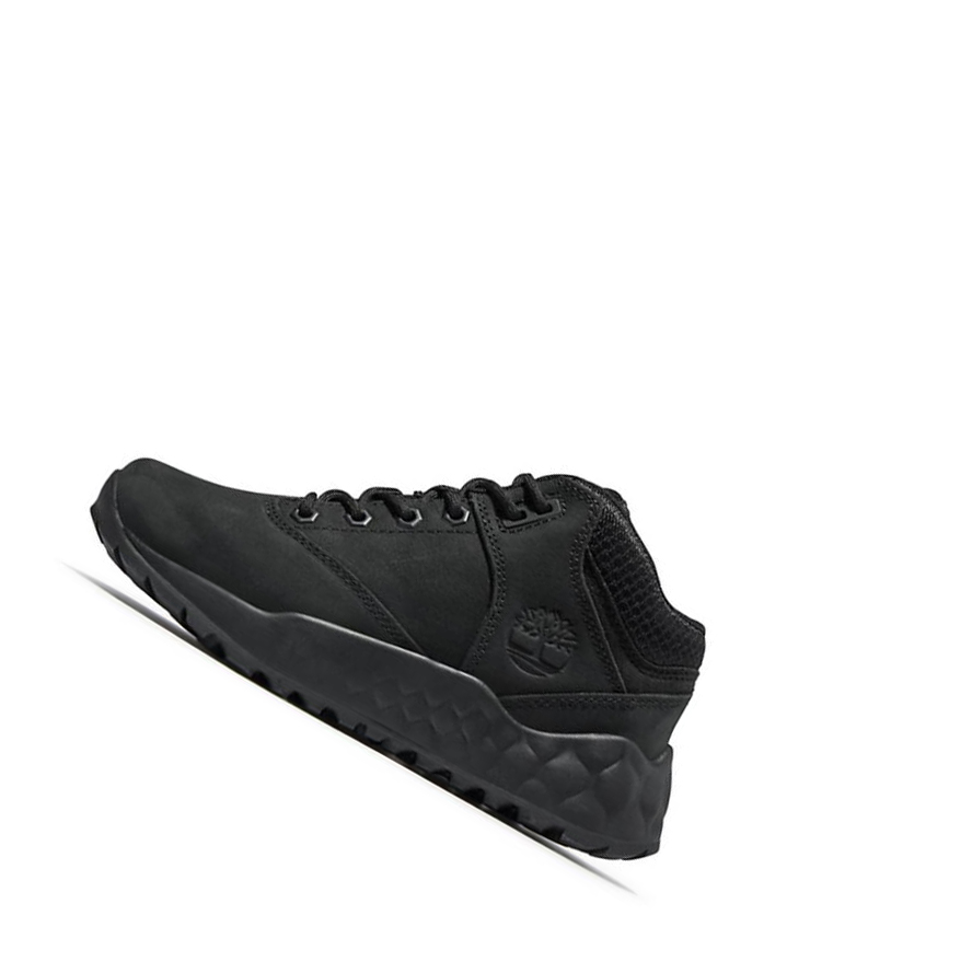 Zapatillas Timberland Solar Wave GreenStride™ Oxford Niños Negras | ES-CHQXE01