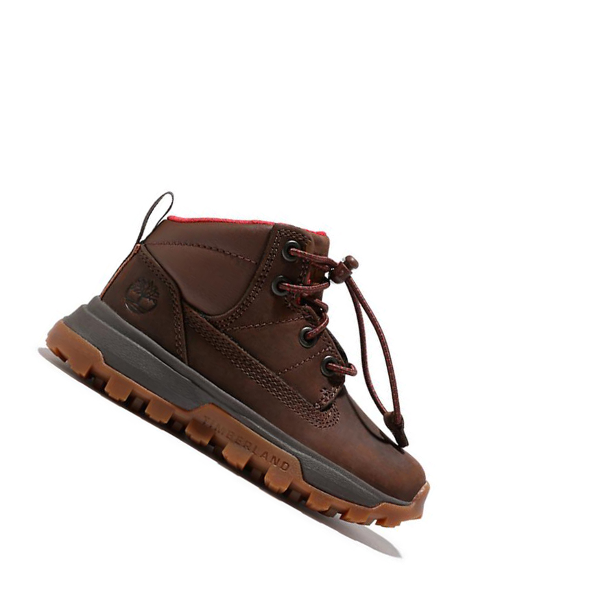 Zapatillas Timberland Treeline Mid Hiker Niños Marrones Oscuro | ES-YFTIK52