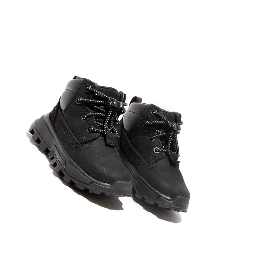 Zapatillas Timberland Treeline Mid Hiker Niños Negras | ES-YGTWX89