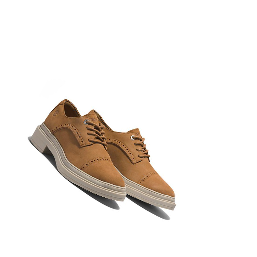 Zapatos Oxford Timberland Lisbon Lane Brogue Mujer Beige | ES-RZWSY31