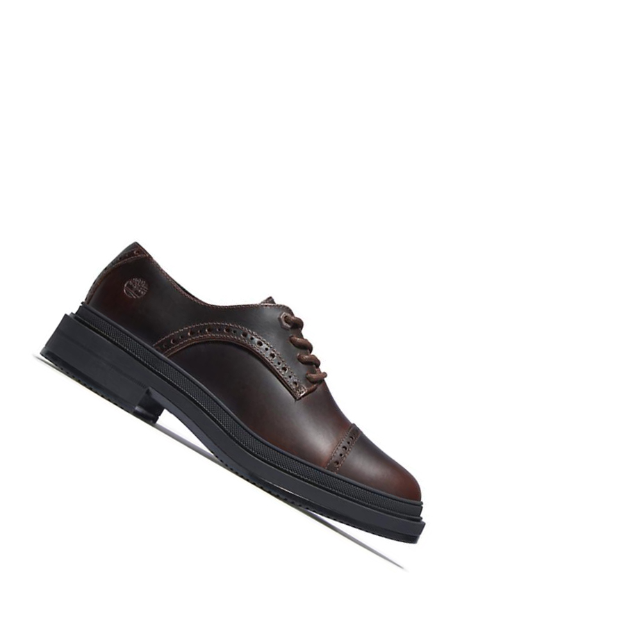 Zapatos Oxford Timberland Lisbon Lane Brogue Mujer Marrones Oscuro | ES-VOBXP84