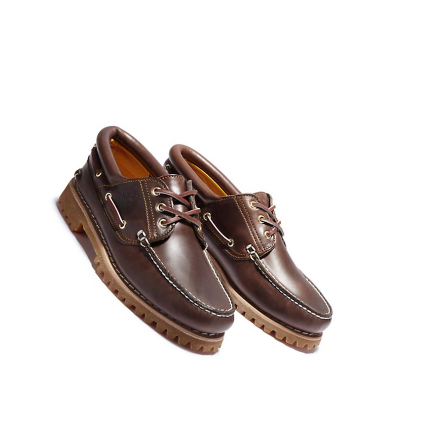 Zapatos del Barco Timberland Authentic 3-Eye Hombre Marrones | ES-SGTIR50