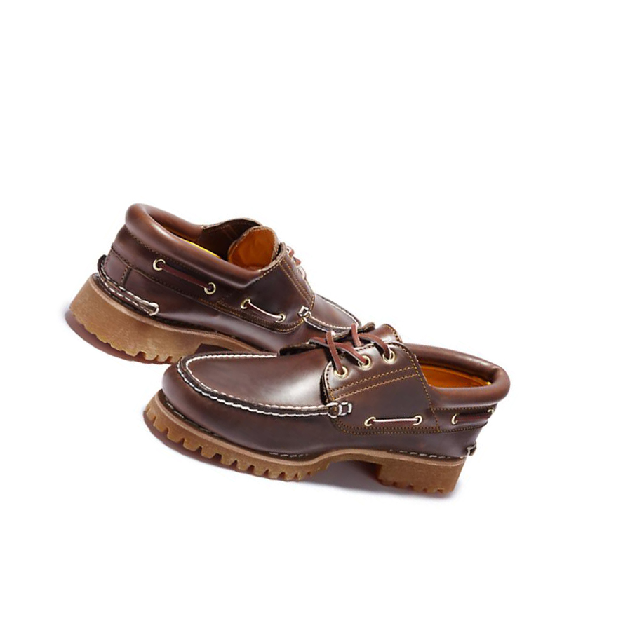 Zapatos del Barco Timberland Authentic 3-Eye Hombre Marrones | ES-SGTIR50