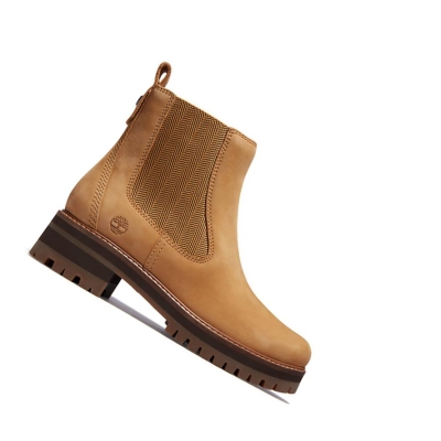 Botines Chelsea Timberland Courmayeur Mujer Amarillo | ES-TXJGW68