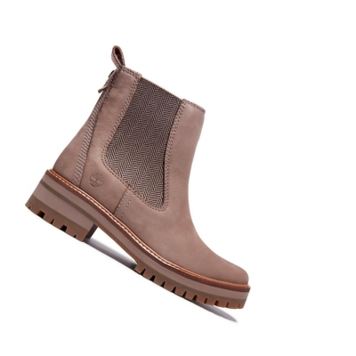 Botines Timberland Courmayeur Chelsea Mujer Taupe | ES-QTODK08