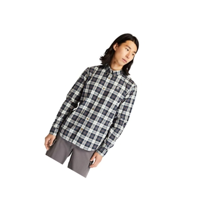 Camisas Timberland Eastham River Tartan Hombre Gris Claro | ES-GQJCS60