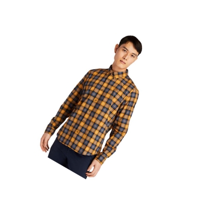 Camisas Timberland Eastham River Tartan Hombre Amarillo | ES-MNZQR83