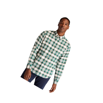 Camisas Timberland SolucellAir™ Tartan Hombre Verde | ES-CXEHI73