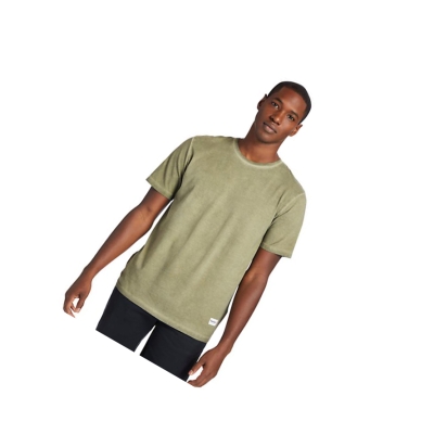 Camiseta Timberland Lamprey River Hombre Verde Oscuro | ES-NKUEX42