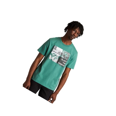 Camiseta Timberland Nature Needs Heroes™ Graphic Hombre Verde | ES-TAUFM70