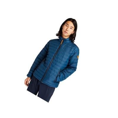 Chaquetas Timberland Axis Peak Impermeables Quilted-Híbrido Hombre Azules | ES-OKULN37