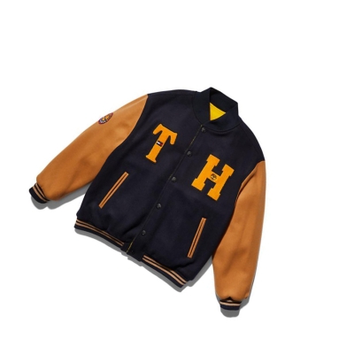 Chaquetas Timberland Tommy Hilfiger x Timberland® Re-Mixed Reversible Varsity Hombre Azules | ES-FRADX72