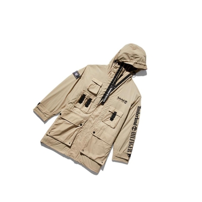 Chaquetas Timberland Tommy Hilfiger x Timberland® Re-imagined Reversible Cargo Parka Hombre Beige | ES-HKBIR05