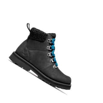 Original 6-inch Boots Timberland Courma Kid Niños Negras | ES-ORVDC59