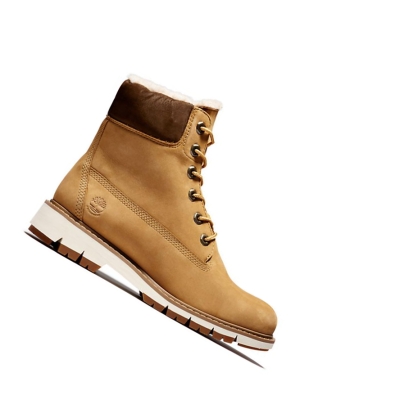 Original 6-inch Boots Timberland Lucia Way Forro Mujer Amarillo | ES-EPRSZ27