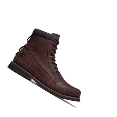 Original 6-inch Boots Timberland Originales Forro Hombre Marrones Oscuro | ES-MOUNF27