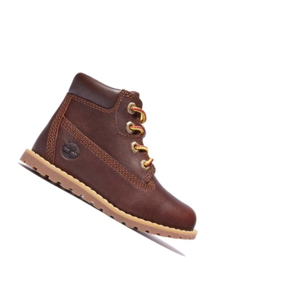 Original 6-inch Boots Timberland Pokey Pine Niños Marrones | ES-CPSMI26