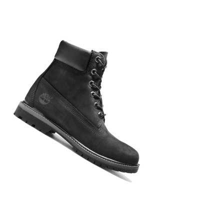 Original 6-inch Boots Timberland Premium Mujer Negras | ES-BQMGI58