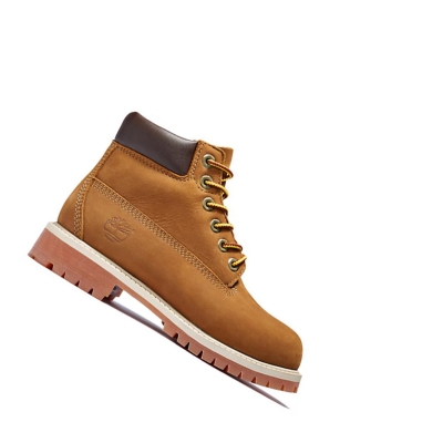 Original 6-inch Boots Timberland Premium Niños Marrones | ES-PKBXJ96