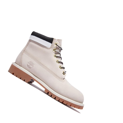 Original 6-inch Boots Timberland Premium Waterproofs Niños Beige | ES-QLISH53