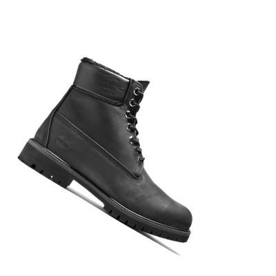 Original 6-inch Boots Timberland Premium Warm-lined Hombre Negras | ES-QOCGF48