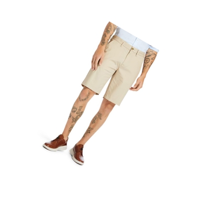 Pantalones Cortos Timberland Squam Lake Ligeros Hombre Beige | ES-JGUWB75