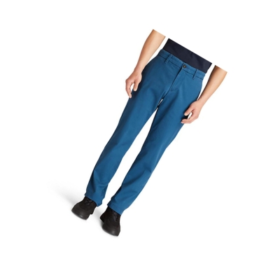 Pantalones Timberland Squam Lake Twill Chino Hombre Azules | ES-BKMGP85