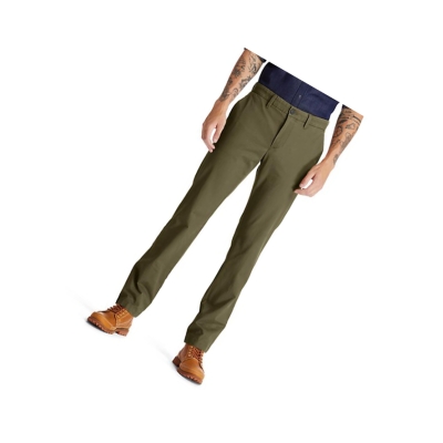 Pantalones Timberland Squam Lake Twill Chino Hombre Verde | ES-YSQAR43