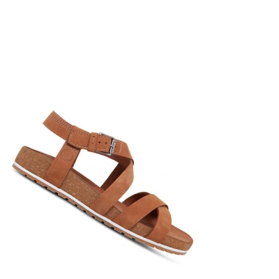 Sandalias Timberland Malibu Waves Ankle Correa Mujer Marrones | ES-EADQJ39