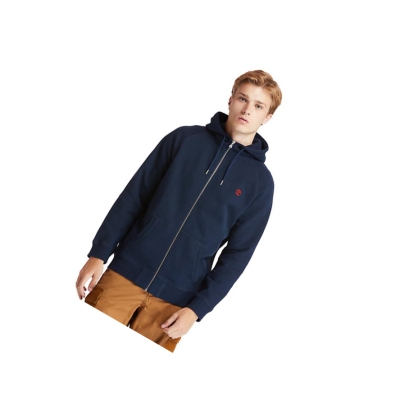 Sudadera Con Capucha Timberland Exeter River Zip Hombre Azul Marino | ES-MLZJD63