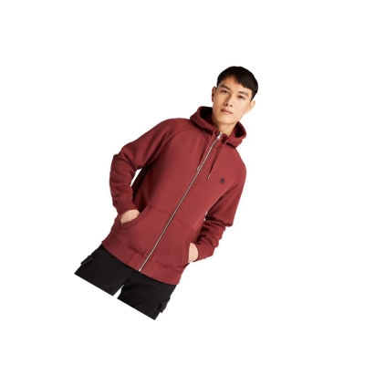 Sudadera Con Capucha Timberland Exeter River Zip Hombre Rojas | ES-SBPAO25