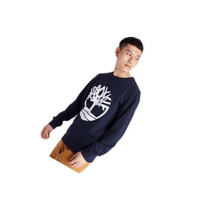 Sudaderas Timberland Core Tree Logo Hombre Azul Marino | ES-ILJKS46