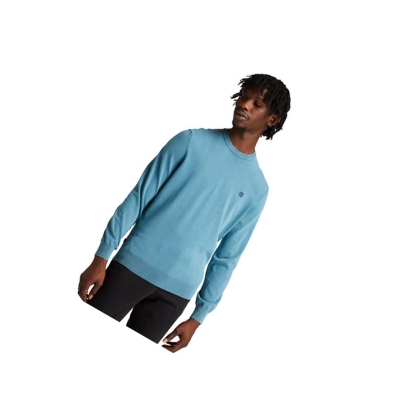 Suéteres Timberland Ligeros Washed Jumper Hombre Azules | ES-CVHYI67