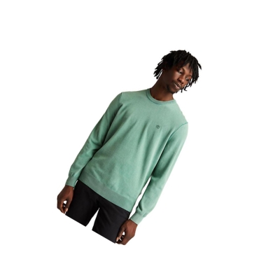 Suéteres Timberland Ligeros Washed Jumper Hombre Verde | ES-POLJH26