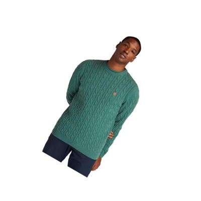 Suéteres Timberland Phillips Brook Cable-knit Hombre Verde | ES-ITQGB80