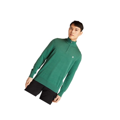 Suéteres Timberland Williams River Zip-neck Hombre Verde | ES-LBEQO85