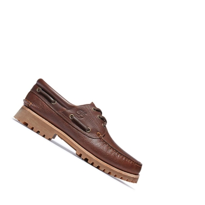 Zapatos del Barco Timberland Authentic 3-Eye Hombre Marrones Oscuro | ES-WXFZP94